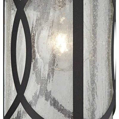 John Timberland Industrial Farmhouse Outdoor Wall Light Fixtures Set of 2 Black 15 1/2" Glass Dusk To Dawn Motion Sensor Exterior 6 John Timberland Industrial Farmhouse Outdoor Wall Light Fixtures Set of 2 Black 15 1/2" Glass Dusk To Dawn Motion Sensor Exterior - Image 4