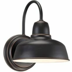 John Timberland Industrial Outdoor Wall Light Fixtures Set of 2 Oil-Rubbed Bronze 11 1/4" Exterior House Porch Patio Outside Home -Outdoor Lighting Sales Shop unnamed file 2973