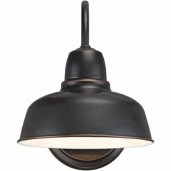 John Timberland Industrial Outdoor Wall Light Fixtures Set of 2 Oil-Rubbed Bronze 11 1/4" Exterior House Porch Patio Outside Home -Outdoor Lighting Sales Shop unnamed file 2974