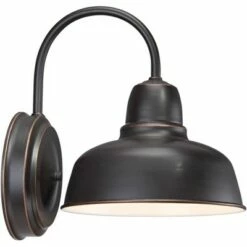 John Timberland Industrial Outdoor Wall Light Fixtures Set of 2 Oil-Rubbed Bronze 11 1/4" Exterior House Porch Patio Outside Home -Outdoor Lighting Sales Shop unnamed file 2977