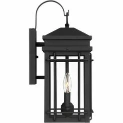 John Timberland Outdoor Wall Light Fixture Textured Black Steel 17" Clear Glass Lantern for Exterior House Porch Patio Deck -Outdoor Lighting Sales Shop unnamed file 2983