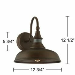 John Timberland Rustic Farmhouse Outdoor Barn Light Fixture Bronze 12 1/2" Dusk to Dawn Motion Sensor Exterior House Porch Patio 15 John Timberland Rustic Farmhouse Outdoor Barn Light Fixture Bronze 12 1/2" Dusk to Dawn Motion Sensor Exterior House Porch Patio -Outdoor Lighting Sales Shop unnamed file 2997