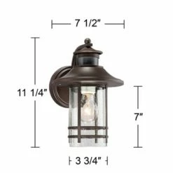 John Timberland Outdoor Wall Light Fixture Oil-Rubbed Bronze 11 1/4" Seedy Glass Motion Sensor for Exterior House Porch Patio Deck 14 John Timberland Outdoor Wall Light Fixture Oil-Rubbed Bronze 11 1/4" Seedy Glass Motion Sensor for Exterior House Porch Patio Deck -Outdoor Lighting Sales Shop unnamed file 3003