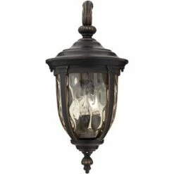 John Timberland Vintage Outdoor Wall Light Fixture Bronze Metal 20 1/2" Champagne Hammered Glass for Exterior House Porch Patio -Outdoor Lighting Sales Shop unnamed file 3015