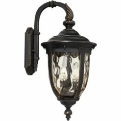 John Timberland Vintage Outdoor Wall Light Fixture Bronze Metal 20 1/2" Champagne Hammered Glass for Exterior House Porch Patio -Outdoor Lighting Sales Shop unnamed file 3017