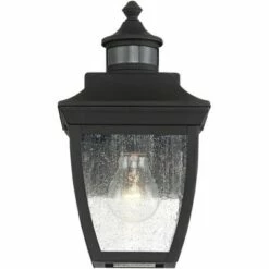 John Timberland Outdoor Wall Light Fixture Black 12" Clear Seedy Glass Motion Security Sensor for Exterior House Porch Patio Deck -Outdoor Lighting Sales Shop unnamed file 3022