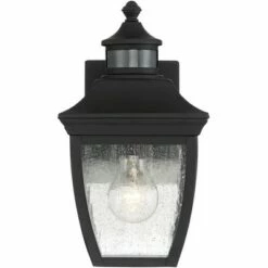 John Timberland Outdoor Wall Light Fixture Black 12" Clear Seedy Glass Motion Security Sensor for Exterior House Porch Patio Deck -Outdoor Lighting Sales Shop unnamed file 3023