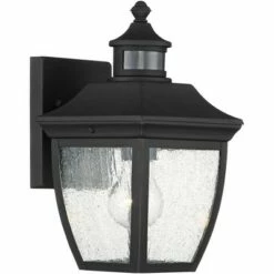 John Timberland Outdoor Wall Light Fixture Black 12" Clear Seedy Glass Motion Security Sensor for Exterior House Porch Patio Deck -Outdoor Lighting Sales Shop unnamed file 3024