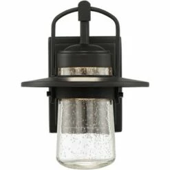 John Timberland Modern Outdoor Wall Light Fixture LED Black 10" Clear Seedy Glass for Exterior House Porch Patio Deck Entryway -Outdoor Lighting Sales Shop unnamed file 3045