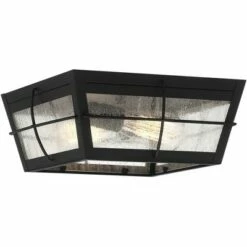 John Timberland Modern Outdoor Ceiling Fixture Matte Black 5" Clear Glass for Exterior House Porch Patio Outside Deck Garage Front -Outdoor Lighting Sales Shop unnamed file 305