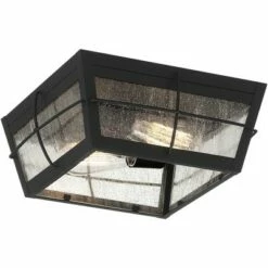 John Timberland Modern Outdoor Ceiling Fixture Matte Black 5" Clear Glass for Exterior House Porch Patio Outside Deck Garage Front -Outdoor Lighting Sales Shop unnamed file 306