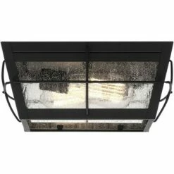 John Timberland Modern Outdoor Ceiling Fixture Matte Black 5" Clear Glass for Exterior House Porch Patio Outside Deck Garage Front -Outdoor Lighting Sales Shop unnamed file 307