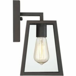 John Timberland Modern Outdoor Wall Light Fixture Mystic Black 10 3/4" Clear Glass for Exterior House Porch Patio Deck -Outdoor Lighting Sales Shop unnamed file 3075