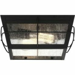 John Timberland Modern Outdoor Ceiling Fixture Matte Black 5" Clear Glass for Exterior House Porch Patio Outside Deck Garage Front -Outdoor Lighting Sales Shop unnamed file 308