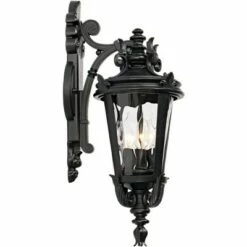 John Timberland Traditional Outdoor Wall Light Fixture Textured Black French 21 3/4" Clear Hammered Glass for Exterior House Porch -Outdoor Lighting Sales Shop unnamed file 3095