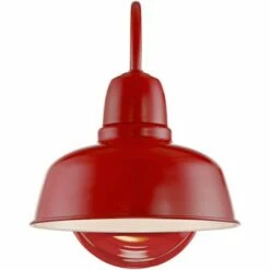 John Timberland Farmhouse Outdoor Wall Light Fixture Urban Barn Red Steel Gooseneck 11 1/4" for Exterior House Porch Patio -Outdoor Lighting Sales Shop unnamed file 3110