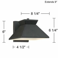John Timberland Modern Outdoor Wall Light Fixture LED Black 6 1/4" Metal Shade for Exterior House Porch Patio Deck -Outdoor Lighting Sales Shop unnamed file 3133