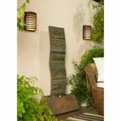 John Timberland Modern Outdoor Wall Light Fixture Rubbed Bronze 10" Banded Grid Frosted Glass for Exterior House Porch Patio Deck -Outdoor Lighting Sales Shop unnamed file 3153