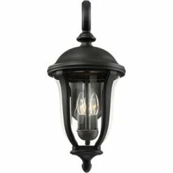 John Timberland Traditional Outdoor Wall Light Fixture Black 22 1/4" Clear Glass Downbridge for Exterior House Porch Patio Deck -Outdoor Lighting Sales Shop unnamed file 3158
