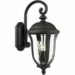 John Timberland Traditional Outdoor Wall Light Fixture Black 22 1/4" Clear Glass Downbridge for Exterior House Porch Patio Deck -Outdoor Lighting Sales Shop unnamed file 3159