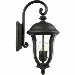 John Timberland Traditional Outdoor Wall Light Fixture Black 22 1/4" Clear Glass Downbridge for Exterior House Porch Patio Deck -Outdoor Lighting Sales Shop unnamed file 3160