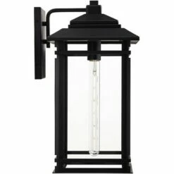 John Timberland Mission Outdoor Wall Light Fixture Matte Black Metal 19" Clear Glass Shade Exterior House Porch Patio Deck Home 12 John Timberland Mission Outdoor Wall Light Fixture Matte Black Metal 19" Clear Glass Shade Exterior House Porch Patio Deck Home -Outdoor Lighting Sales Shop unnamed file 3171