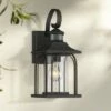 John Timberland Mission Outdoor Wall Light Fixture Textured Black 14 1/4" Clear Glass Motion Sensor for Exterior House Porch Patio -Outdoor Lighting Sales Shop unnamed file 3179