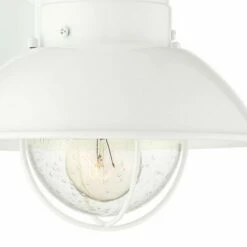 John Timberland Farmhouse Outdoor Barn Light Wall Fixture White 9" Clear Seedy Glass Dusk to Dawn Motion Sensor for House Porch Patio 11 John Timberland Farmhouse Outdoor Barn Light Wall Fixture White 9" Clear Seedy Glass Dusk to Dawn Motion Sensor for House Porch Patio -Outdoor Lighting Sales Shop unnamed file 3194