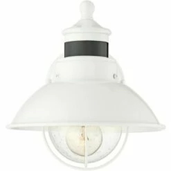 John Timberland Farmhouse Outdoor Barn Light Wall Fixture White 9" Clear Seedy Glass Dusk to Dawn Motion Sensor for House Porch Patio 12 John Timberland Farmhouse Outdoor Barn Light Wall Fixture White 9" Clear Seedy Glass Dusk to Dawn Motion Sensor for House Porch Patio -Outdoor Lighting Sales Shop unnamed file 3195