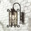 John Timberland Rustic Outdoor Wall Light Fixture Dark Walnut Iron Twists 18 1/2" Champagne Hammered Glass for Exterior House Deck -Outdoor Lighting Sales Shop unnamed file 3221