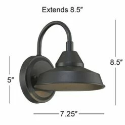 John Timberland Farmhouse Outdoor Barn Light Fixture LED Black Metal 8 1/2" Dark Sky for Exterior House Porch Patio Deck -Outdoor Lighting Sales Shop unnamed file 3234