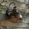 John Timberland Industrial Outdoor Wall Light Fixture Urban Barn Oiled Bronze 14" Round Cage Motion Security Sensor for House Porch Patio -Outdoor Lighting Sales Shop unnamed file 3240