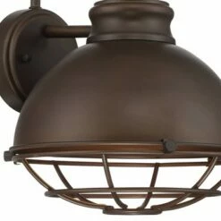 John Timberland Industrial Outdoor Wall Light Fixture Urban Barn Oiled Bronze 14" Round Cage Motion Security Sensor for House Porch Patio -Outdoor Lighting Sales Shop unnamed file 3242