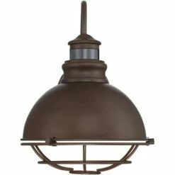 John Timberland Industrial Outdoor Wall Light Fixture Urban Barn Oiled Bronze 14" Round Cage Motion Security Sensor for House Porch Patio -Outdoor Lighting Sales Shop unnamed file 3243
