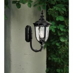 John Timberland Traditional Outdoor Wall Light Fixture Texturized Black Upbridge 16 1/2" Clear Hammered Glass for Exterior House -Outdoor Lighting Sales Shop unnamed file 3251