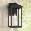 John Timberland Traditional Outdoor Wall Light Fixture Textured Black Metal 20 1/2" Clear Glass Panel Exterior House Porch Patio -Outdoor Lighting Sales Shop unnamed file 3259