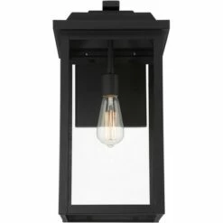 John Timberland Traditional Outdoor Wall Light Fixture Textured Black Metal 20 1/2" Clear Glass Panel Exterior House Porch Patio -Outdoor Lighting Sales Shop unnamed file 3261