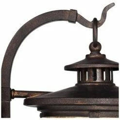 Franklin Iron Works Rustic Outdoor Wall Light LED Bronze Hanging Lantern Sconce Fixture for House Deck Porch Patio -Outdoor Lighting Sales Shop unnamed file 3268