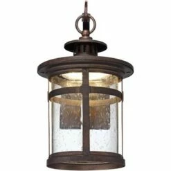 Franklin Iron Works Rustic Outdoor Wall Light LED Bronze Hanging Lantern Sconce Fixture for House Deck Porch Patio -Outdoor Lighting Sales Shop unnamed file 3269