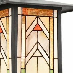 11.75" 1-Light Geometric Outdoor Wall Lantern Sconce Oil Rubbed Bronze - River of Goods -Outdoor Lighting Sales Shop unnamed file 3283