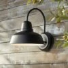 John Timberland Rustic Outdoor Wall Light Fixture Urban Barn Farmhouse Black 13" for Exterior House Porch Patio