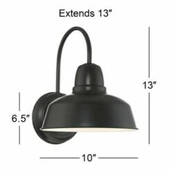 John Timberland Rustic Outdoor Wall Light Fixture Urban Barn Farmhouse Black 13" for Exterior House Porch Patio -Outdoor Lighting Sales Shop unnamed file 3297