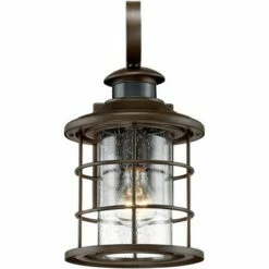 John Timberland Coastal Outdoor Light Fixture Oiled Bronze 14" Seedy Glass Lantern Dusk to Dawn Motion Security Sensor for Exterior Porch -Outdoor Lighting Sales Shop unnamed file 3320
