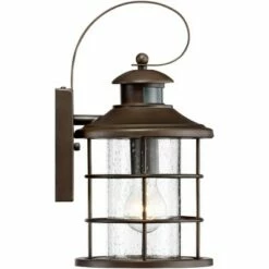 John Timberland Coastal Outdoor Light Fixture Oiled Bronze 14" Seedy Glass Lantern Dusk to Dawn Motion Security Sensor for Exterior Porch -Outdoor Lighting Sales Shop unnamed file 3321