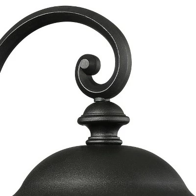 John Timberland Traditional Outdoor Wall Light Fixture Black 16 3/4" Clear Glass Downbridge for Exterior House Porch Patio Deck 4 John Timberland Traditional Outdoor Wall Light Fixture Black 16 3/4" Clear Glass Downbridge for Exterior House Porch Patio Deck - Image 2