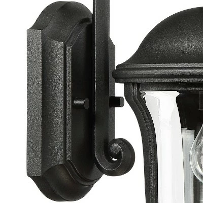 John Timberland Traditional Outdoor Wall Light Fixture Black 16 3/4" Clear Glass Downbridge for Exterior House Porch Patio Deck 6 John Timberland Traditional Outdoor Wall Light Fixture Black 16 3/4" Clear Glass Downbridge for Exterior House Porch Patio Deck - Image 4