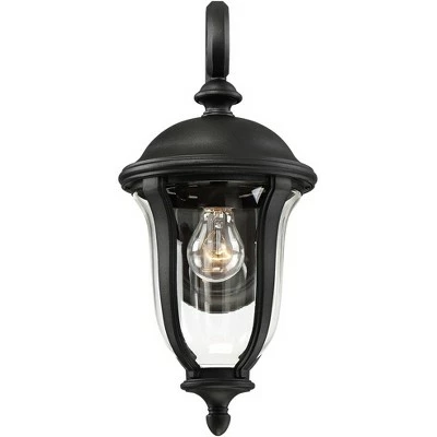John Timberland Traditional Outdoor Wall Light Fixture Black 16 3/4" Clear Glass Downbridge for Exterior House Porch Patio Deck 7 John Timberland Traditional Outdoor Wall Light Fixture Black 16 3/4" Clear Glass Downbridge for Exterior House Porch Patio Deck - Image 5