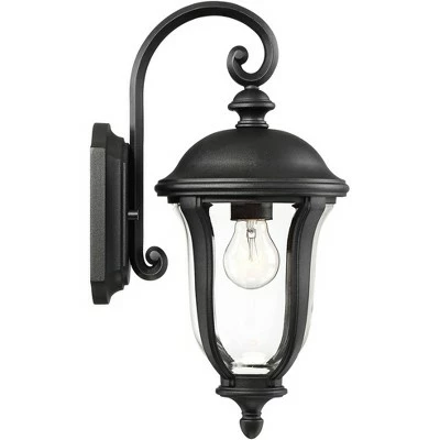 John Timberland Traditional Outdoor Wall Light Fixture Black 16 3/4" Clear Glass Downbridge for Exterior House Porch Patio Deck 9 John Timberland Traditional Outdoor Wall Light Fixture Black 16 3/4" Clear Glass Downbridge for Exterior House Porch Patio Deck - Image 7