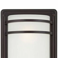 John Timberland Modern Outdoor Wall Sconce Fixture Rubbed Bronze 16" Opal Etched Glass for Exterior House Porch Patio -Outdoor Lighting Sales Shop unnamed file 3356