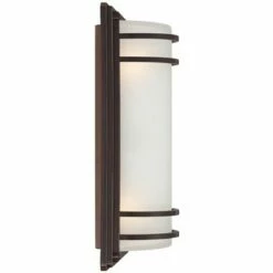 John Timberland Modern Outdoor Wall Sconce Fixture Rubbed Bronze 16" Opal Etched Glass for Exterior House Porch Patio -Outdoor Lighting Sales Shop unnamed file 3357